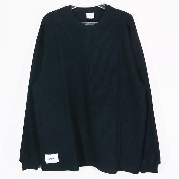 WTAPS ダブルタップス 23AW WAFFLE 01/LS/COTTON.SIGN 232ATDT-CSM17