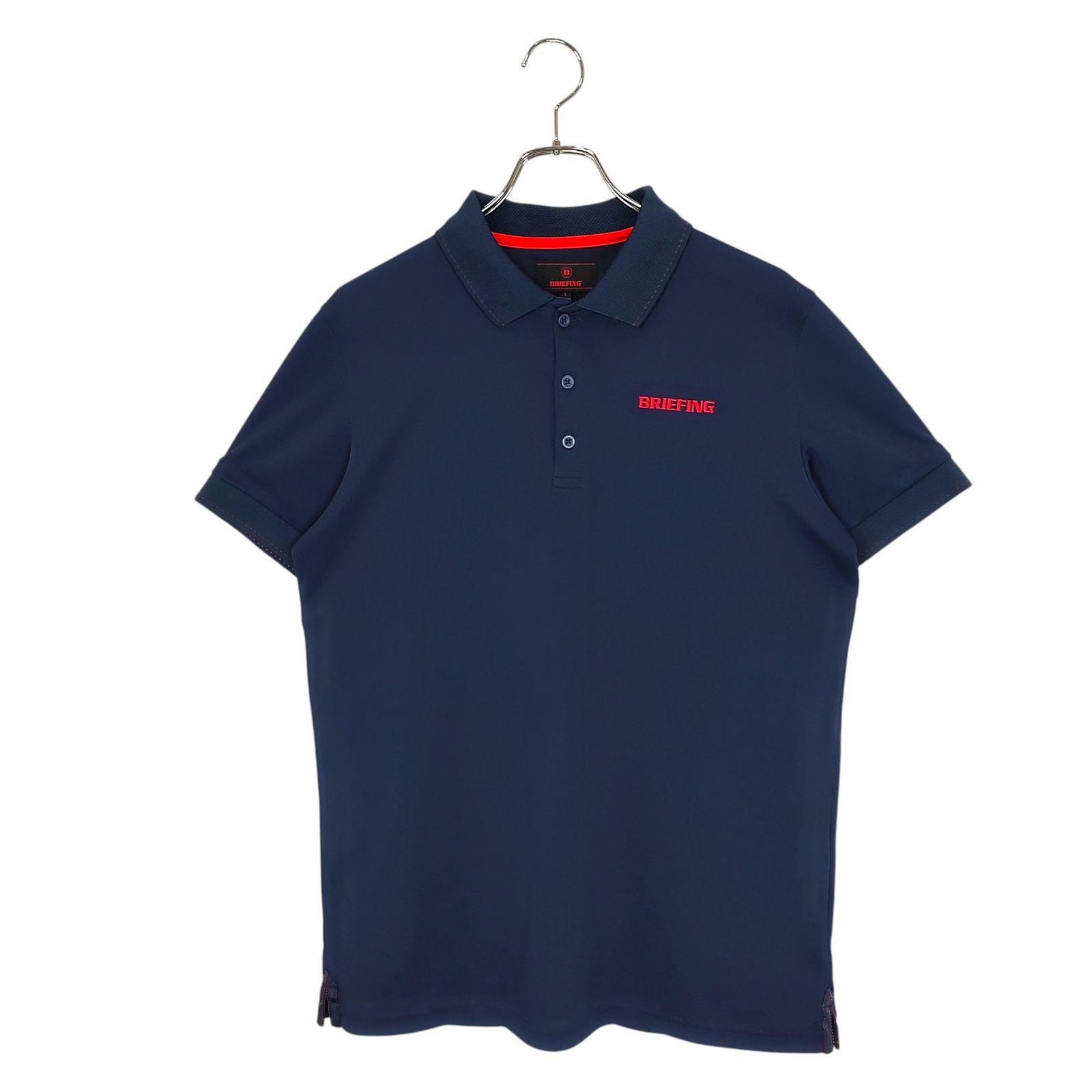 BRIEFING ブリーフィング　ポロシャツ　メンズ　ロゴ　ゴルフ　M 半袖 BRIEFING GOLF 【超美品】ブリーフィング 半袖ポロシャツ