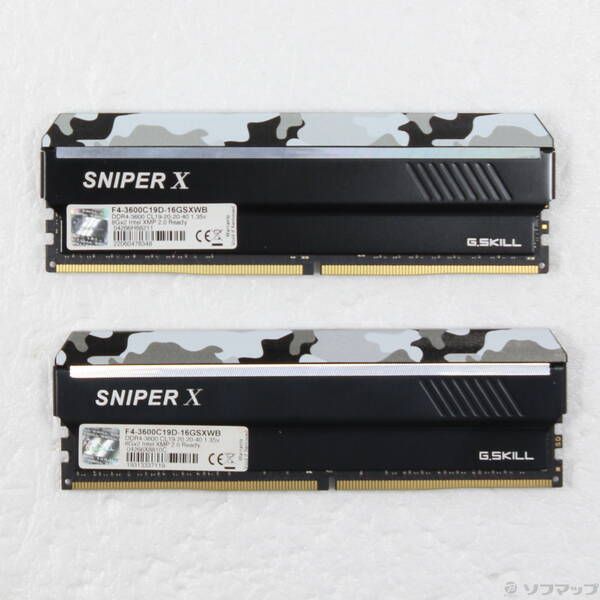 【キング】G.Skill Sniper X DDR4 64GBセット G.SKILL メモリ SNIPER X F4-3600C-19D-16GSXWM DDR4-3600 8GBx2 合計