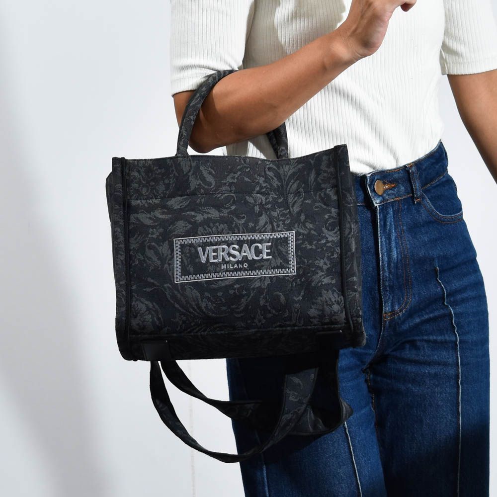 美品】VERSACE アテナ トートバッグ Versace バロッコ アテナ トート