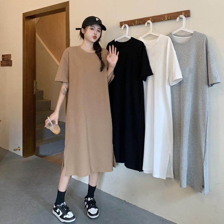 半袖 ワンピース ロングワンピース tシャツワンピース フレア