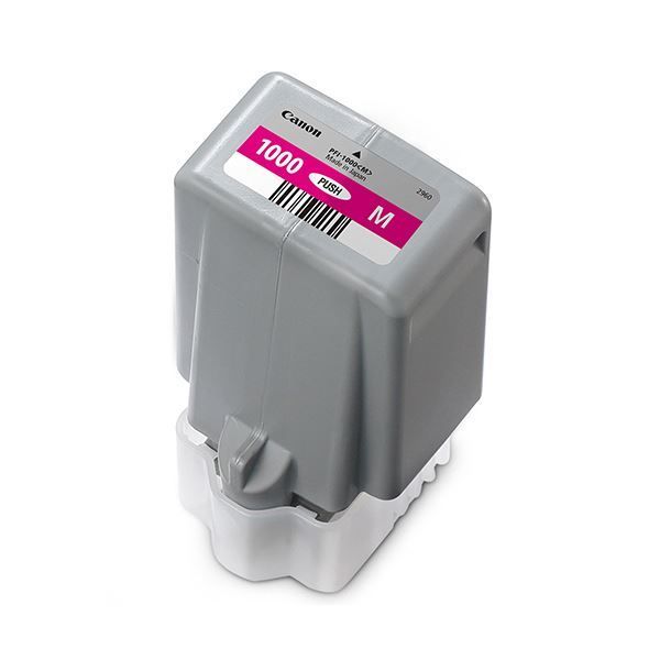 まとめ）キヤノン インクタンクPFI-1000M マゼンタ 80ml 0548C004 1個