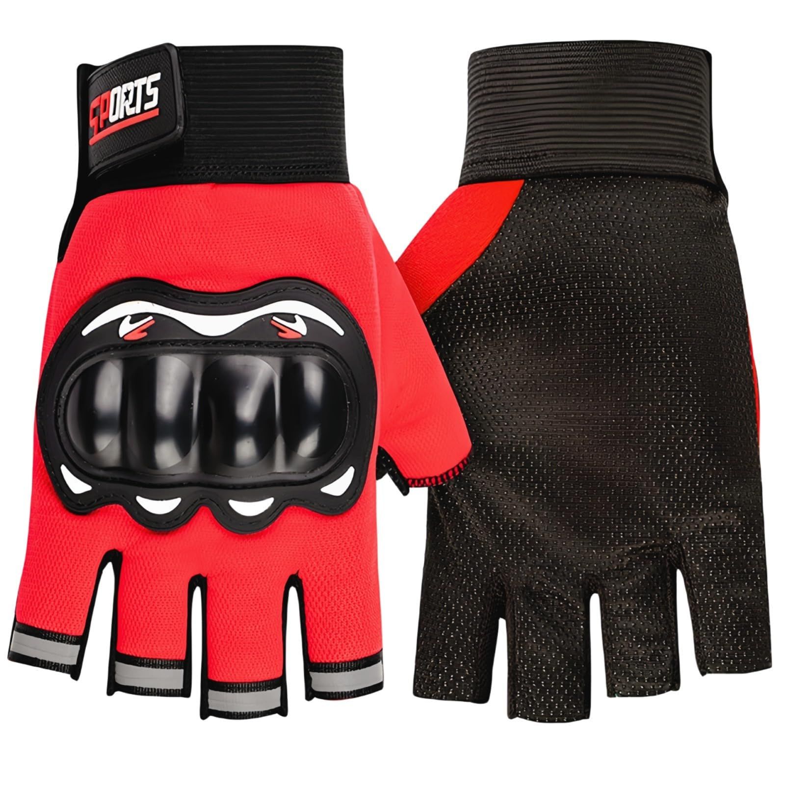 新品未開封【送料無料】お得　おすすめセット 櫻 ハーフグローブ バイク グローブ ハーフフィンガー 指出し バイク