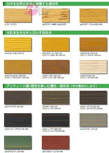 3.5L_イエロー 木肌にこだわる木材保護塗料 ノンロット２０５Ｎ Ｚ