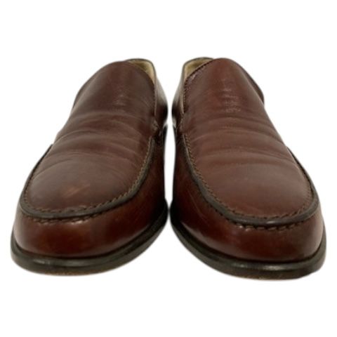 763【未使用】HIROFU ヒロフ ローファー 型押し イタリア製 23 プラティカ】長財布 L字ファスナー レザー ロング ウォレット 本
