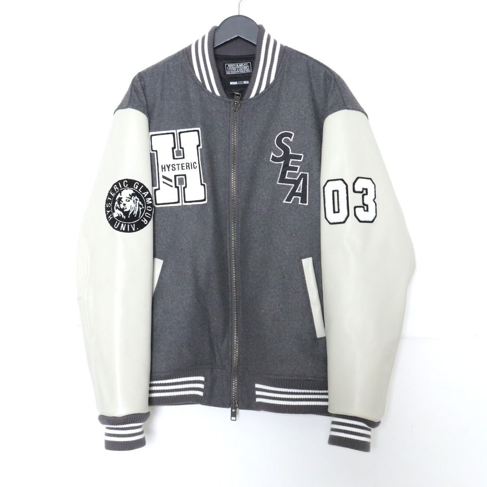 HYSTERIC GLAMOUR × WIND AND SEA 21AW Stadium Jumper XL グレー WDS