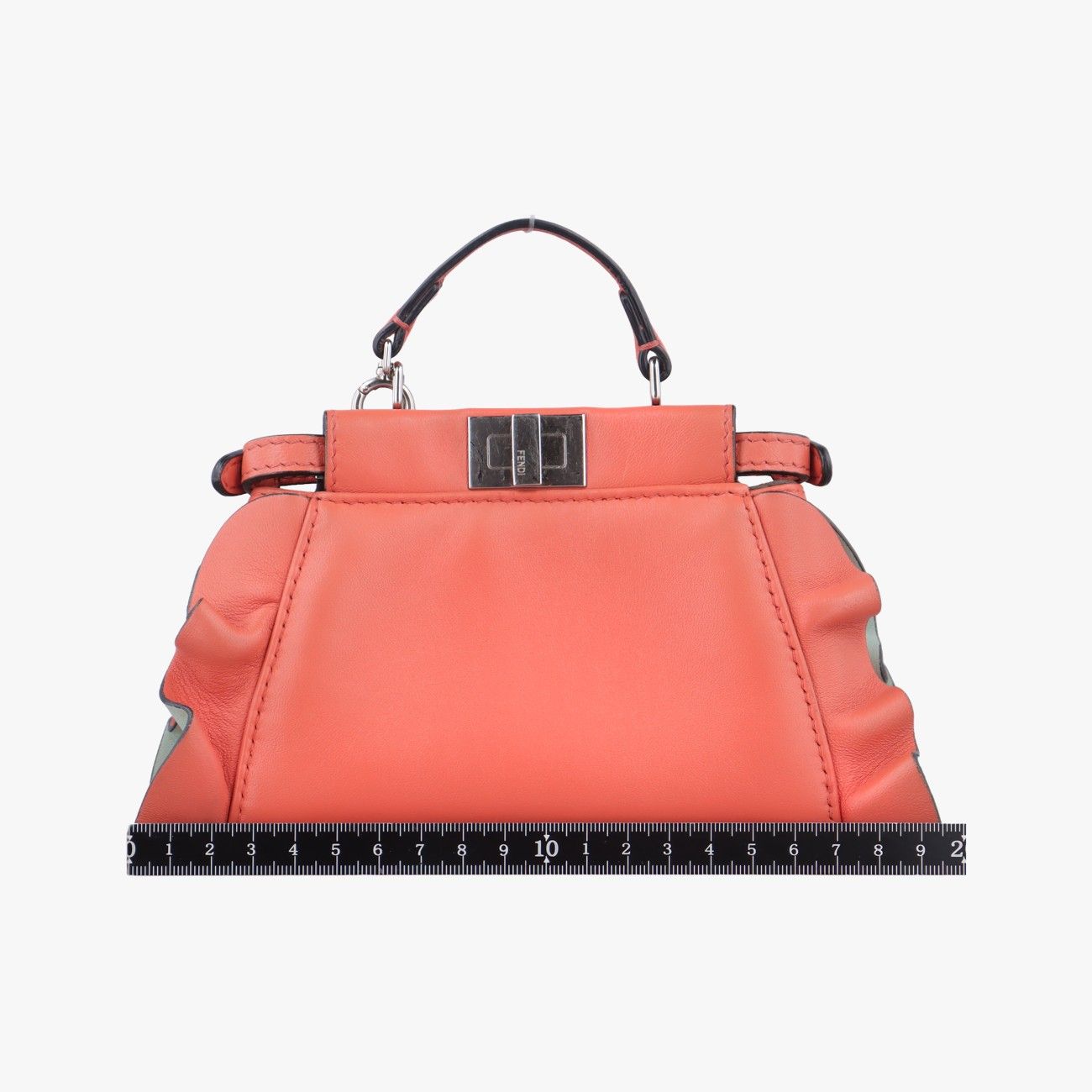 フェンディFendiマイクロピーカブーオレンジラムスキン8M03558M0355-S3Z-169-10429