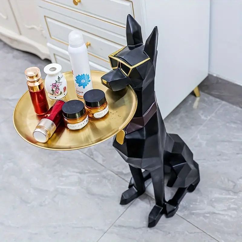 インテリア ドーベルマン 犬 銅像 置物 オブジェ おしゃれ テレビ