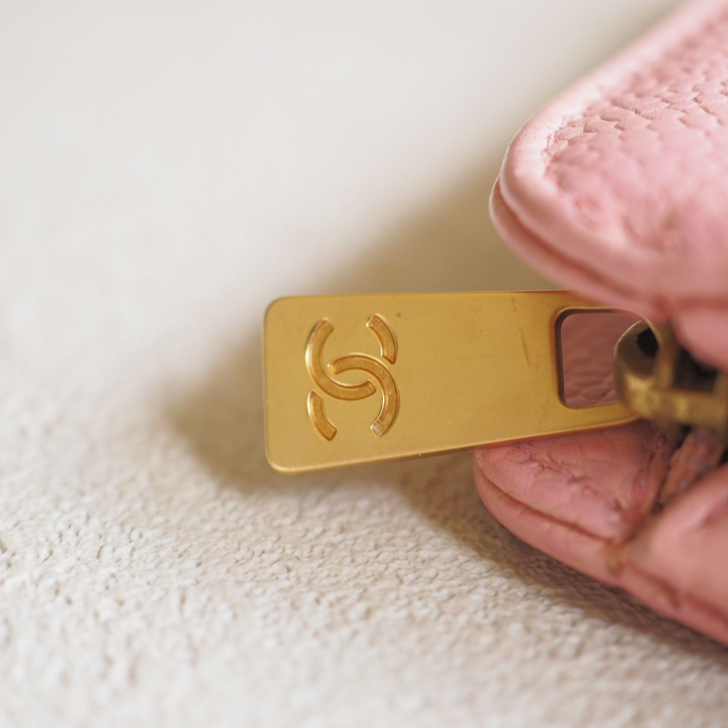 シャネル CHANEL キャビアスキン ココマーク ミニポーチ コスメ キー 