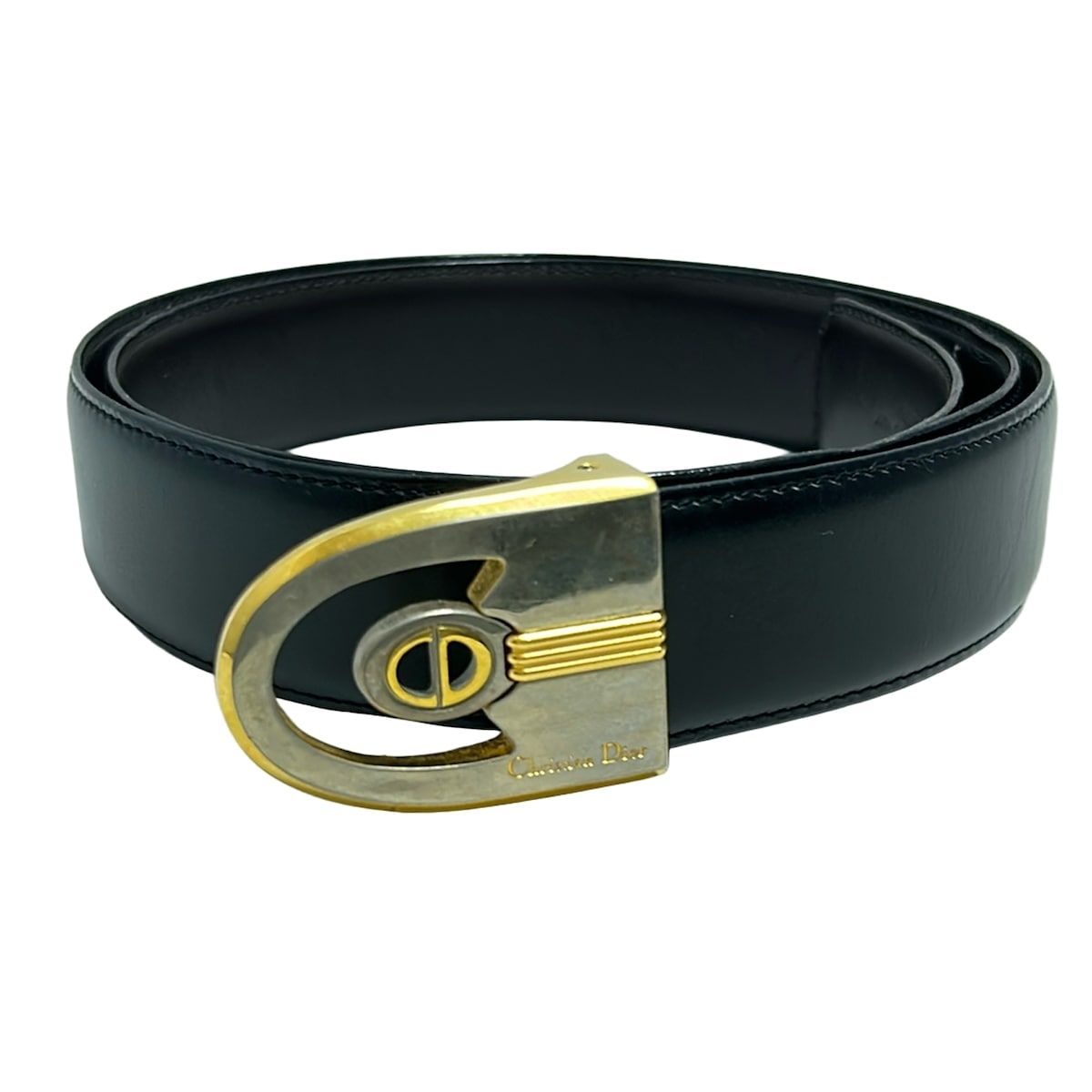 Christian Dior Monsieur 黒レザーベルト