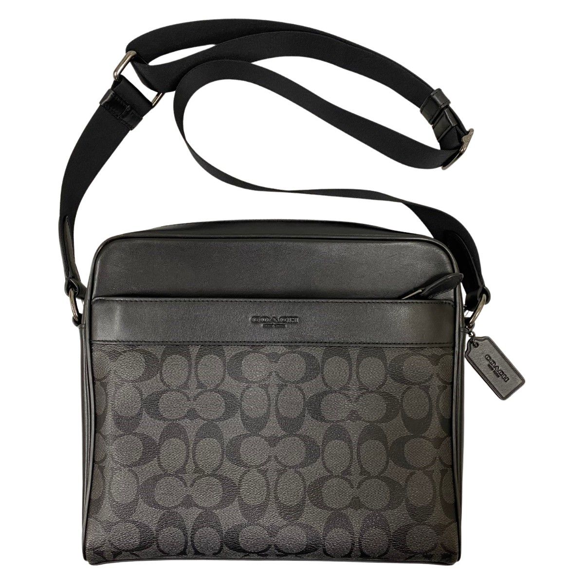 HOT，大得価 COACH コーチ F28456 シグネチャー PVC×レザー ショルダー