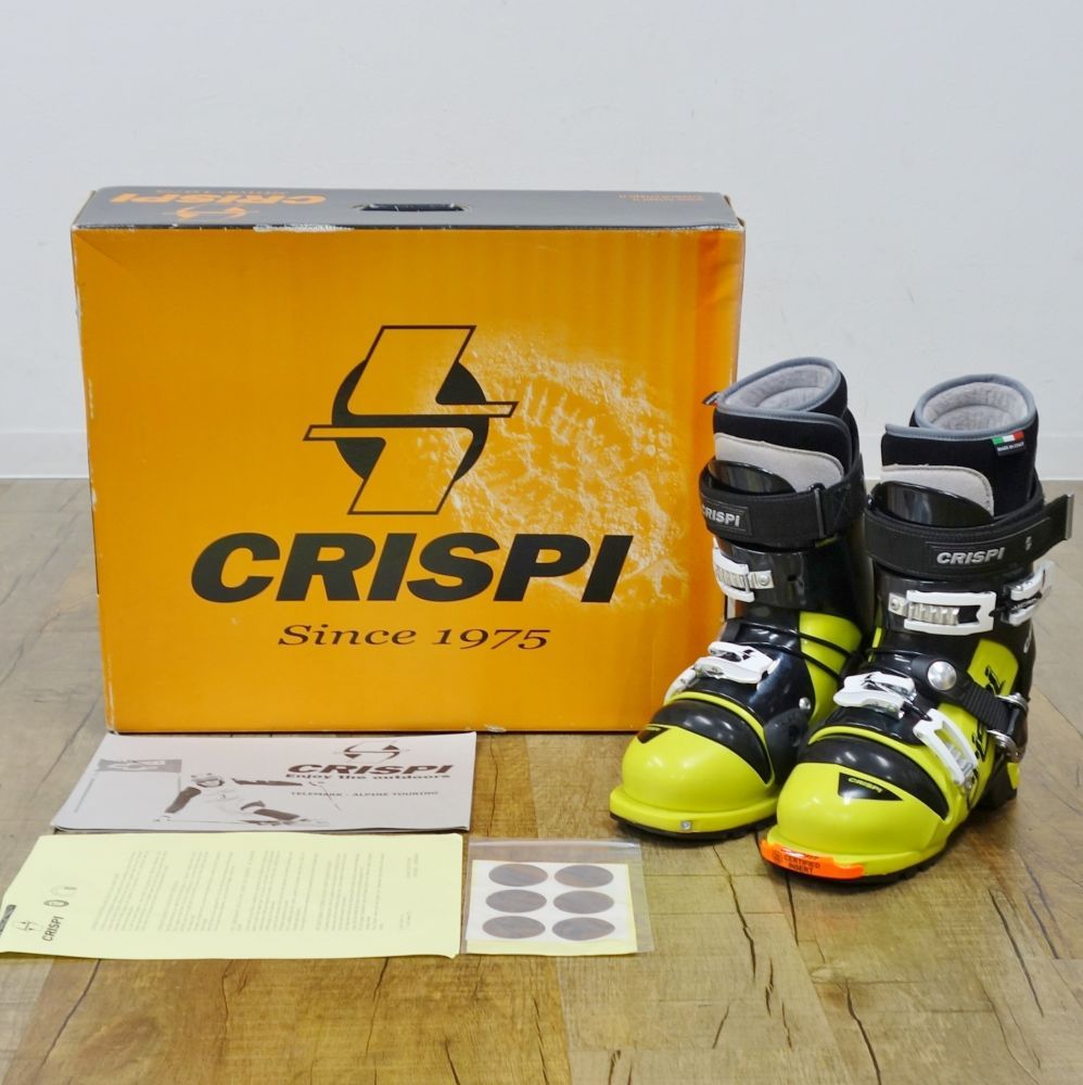 訳あり 未使用 クリスピー CRISPI SHIVER RANDO NTN テレマーク スキー ブーツ 25cm 3バックル アウトドア 訳あり 未使用 クリスピー CRISPI SHIVER RANDO NTN テレマーク