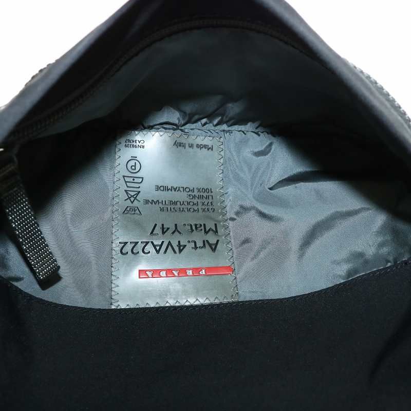 【美品】男女兼用　プラダスポーツ　ボディバッグ　ウエストバッグ　4VA222 美品】男女兼用 プラダスポーツ ボディバッグ ウエストバッグ
