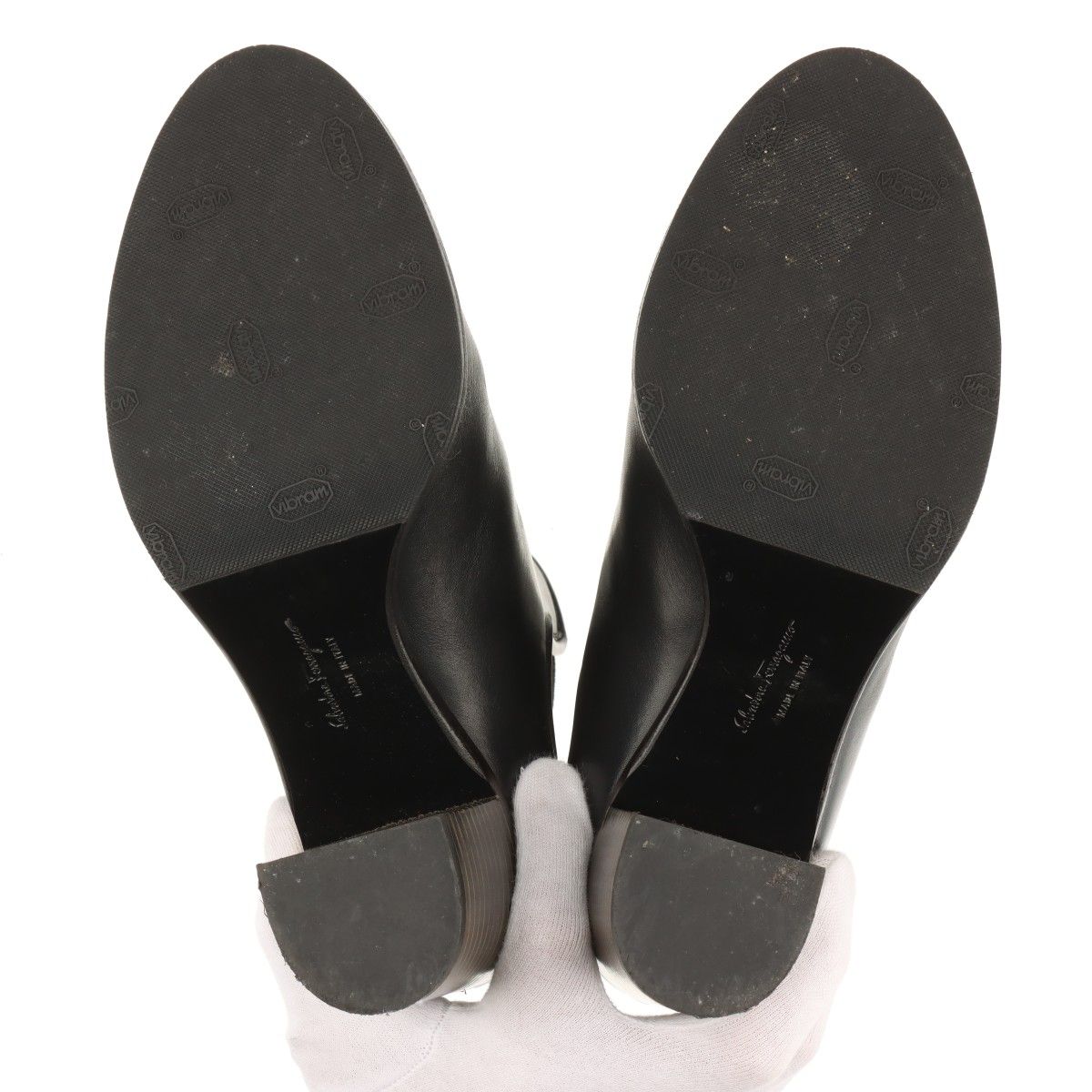 サルヴァトーレ フェラガモ ブラック 24センチ サルヴァトーレ