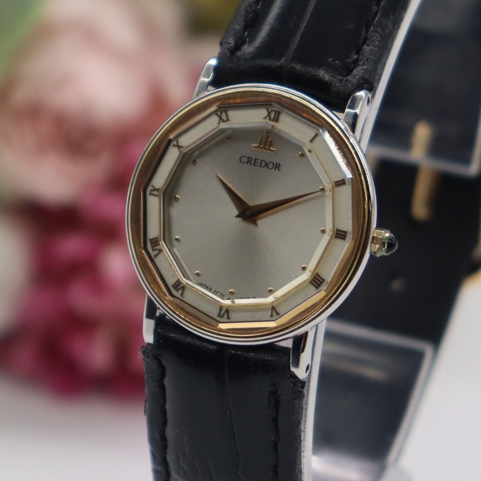 【美品】セイコー SEIKO クレドール 2F70-0300 クォーツ 18KT 送料無料 セイコー 腕時計 クオーツ CREDOR クレドール