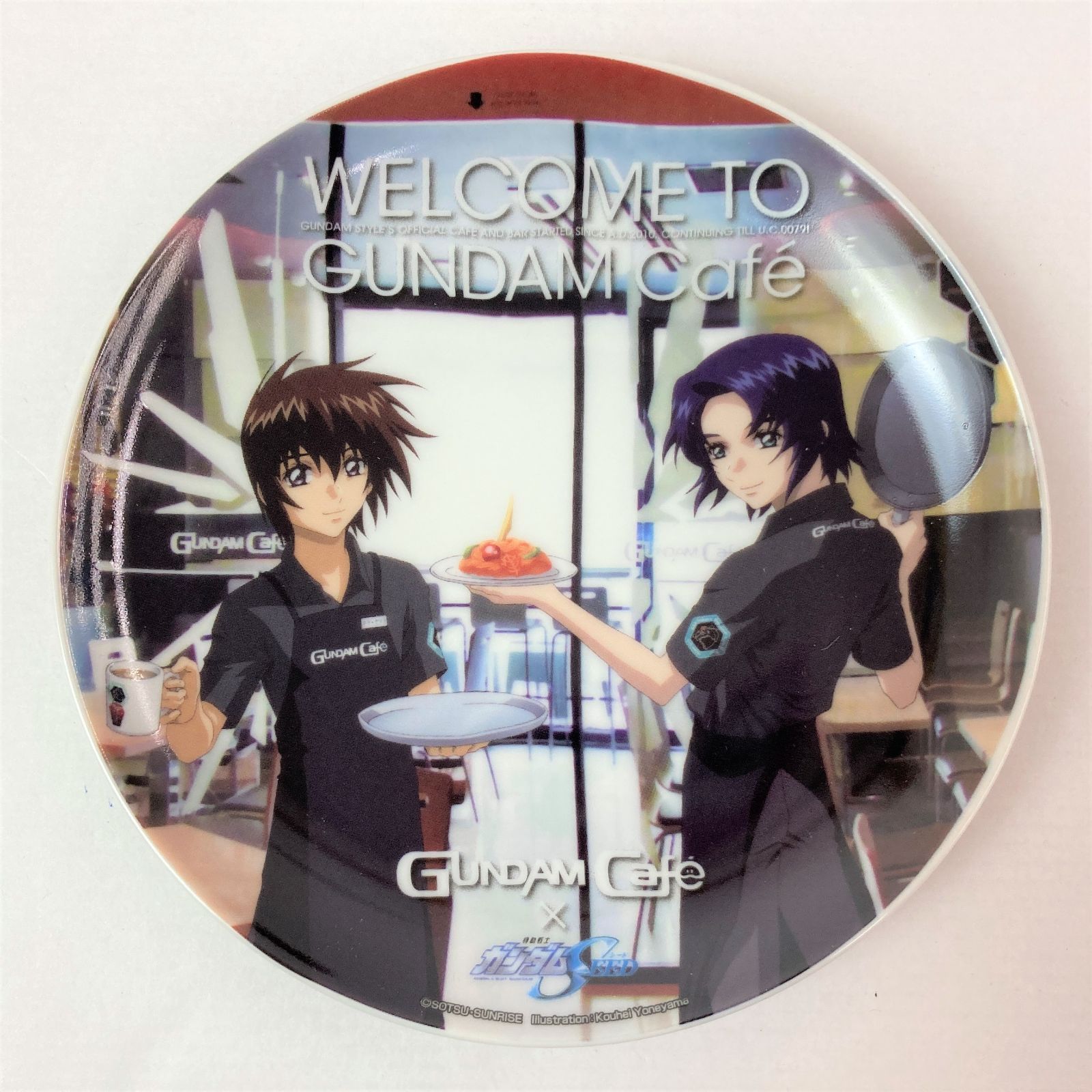 04m0822〇 GUNDAM Caf??? ガンダムカフェ 食器 2点セット [ ガンダム