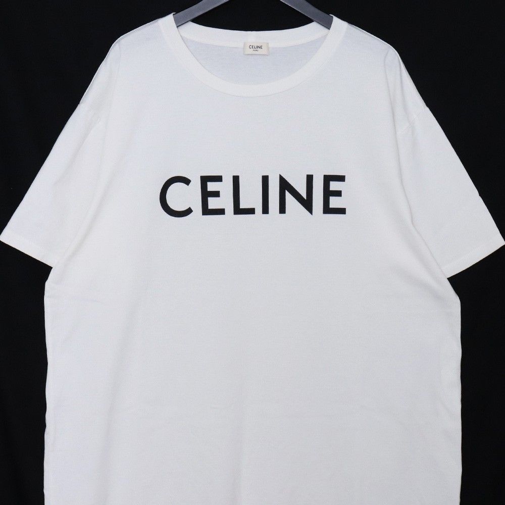 CELINE ルーズ Tシャツ コットンジャージー XLサイズ ホワイト