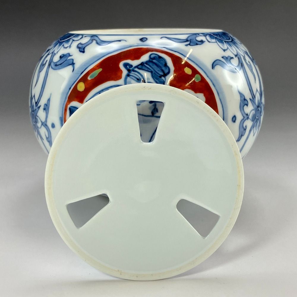 ARITA 有田焼 宮崎祐輔 造 染錦唐草シルクロード 香炉 陶磁器 _ 食器 WWW_SKLAD-KIRPICHA_RU