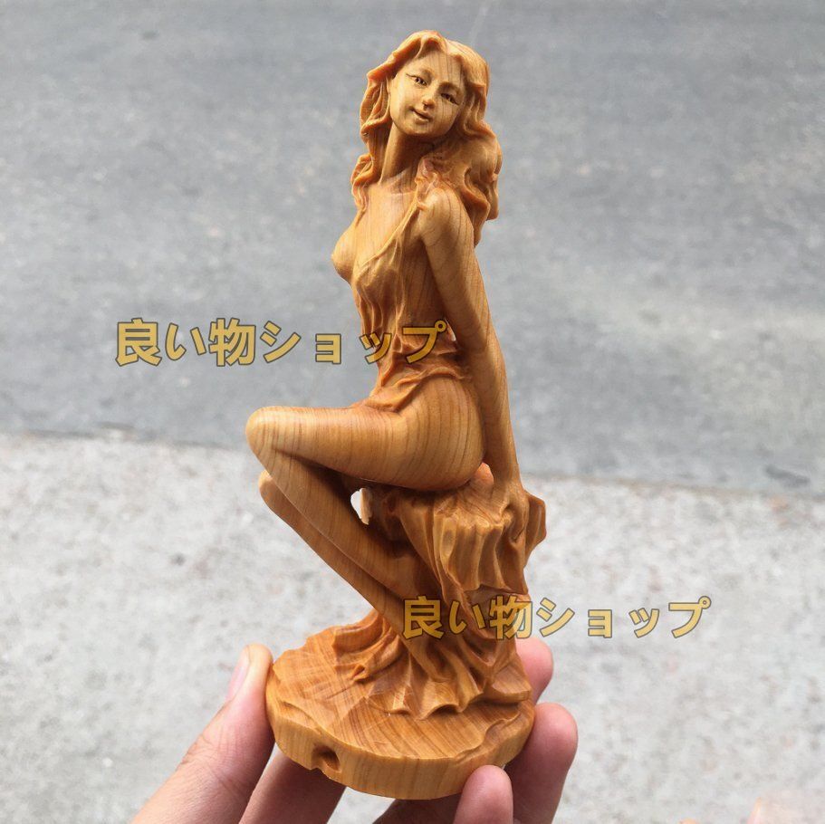 極上の木彫】◇美女◇女神◇ヌード ◇裸婦像◇女性像/彫刻
