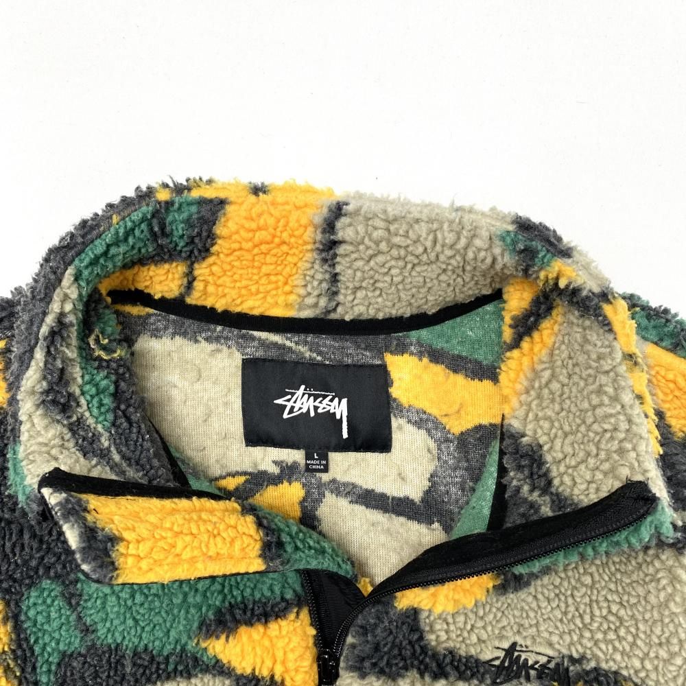Stussy マルチカラー フリース Stussy M フリースベスト マルチ