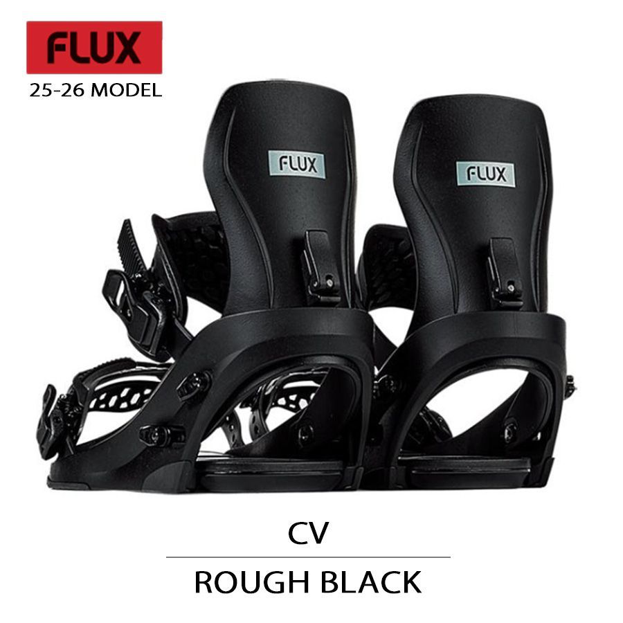 25 26 FLUX フラックス CV ブラック RPUGH BLACK バインディング ビンディング 2026 スノーボード メンズ レディース