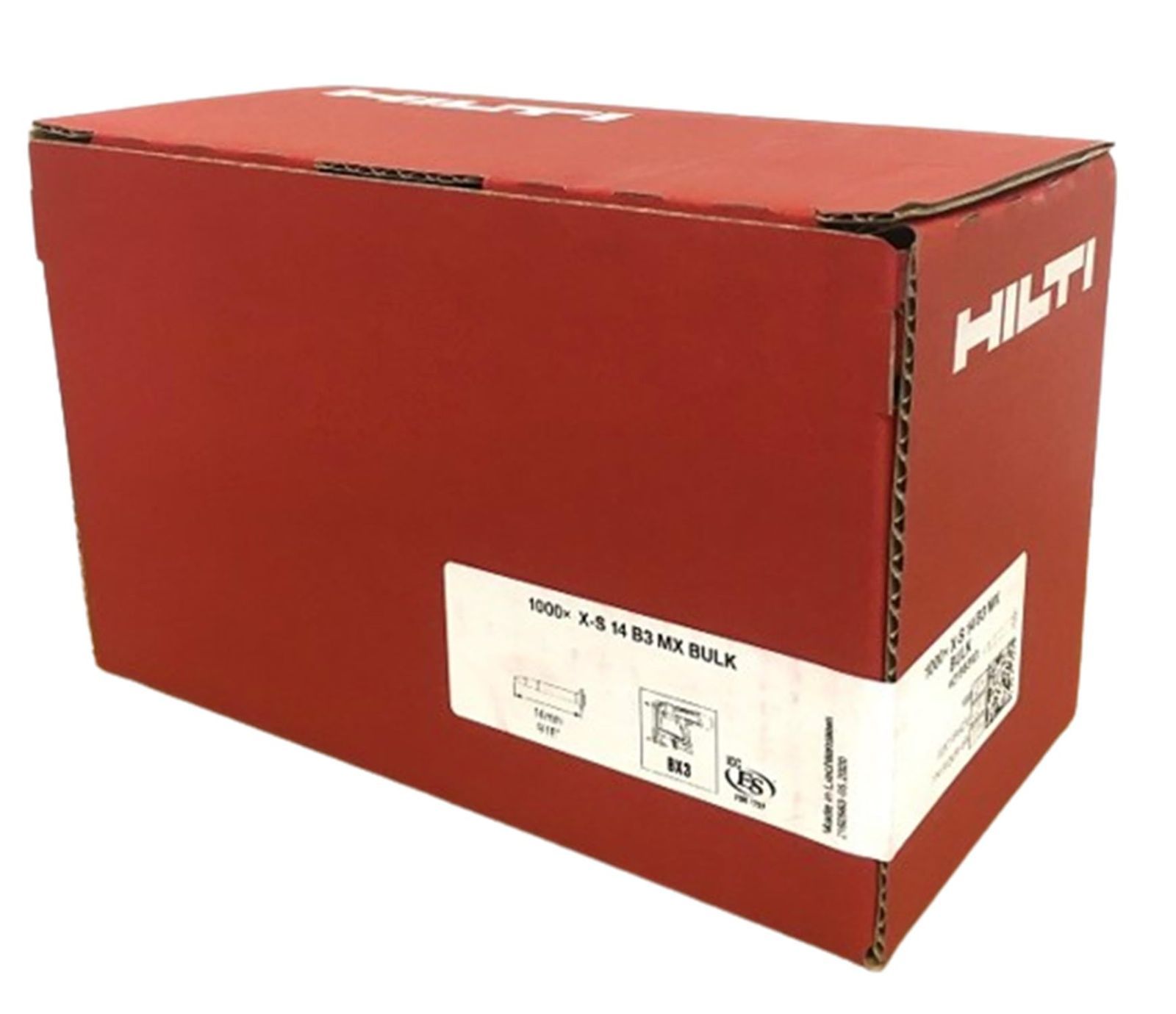 NumberOfItems 1000 HILTI ヒルティ BX 3用ピン 連発 X-S 14 B3 MX 1000本 スチール用 14mm 1000