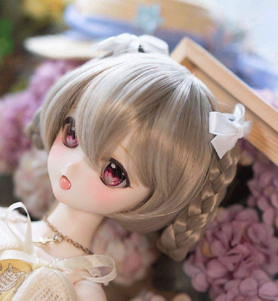 7～8インチサイズ) (1/4 MSD MDD SD DD BJD サイズ 1/6 1/4 1/3 シャイニーベージュ 三つ編みアレンジヘア カツラ  ウィッグ 耐熱 ドール用 S297 EARTH YR - メルカリ