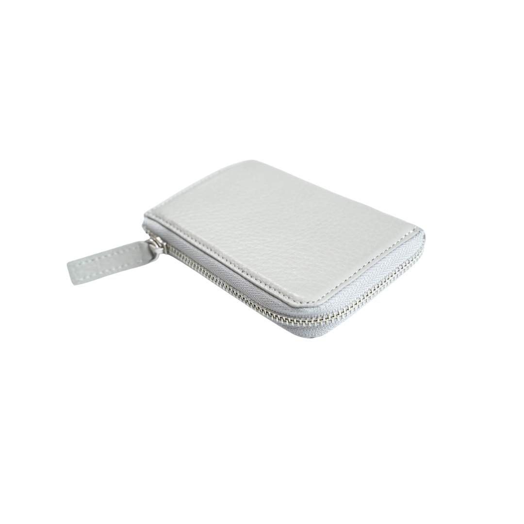 drip PRESSo L グレー 財布 コンパクト 三つ折り メンズ レディース レザー キャッシュレス 札入れ