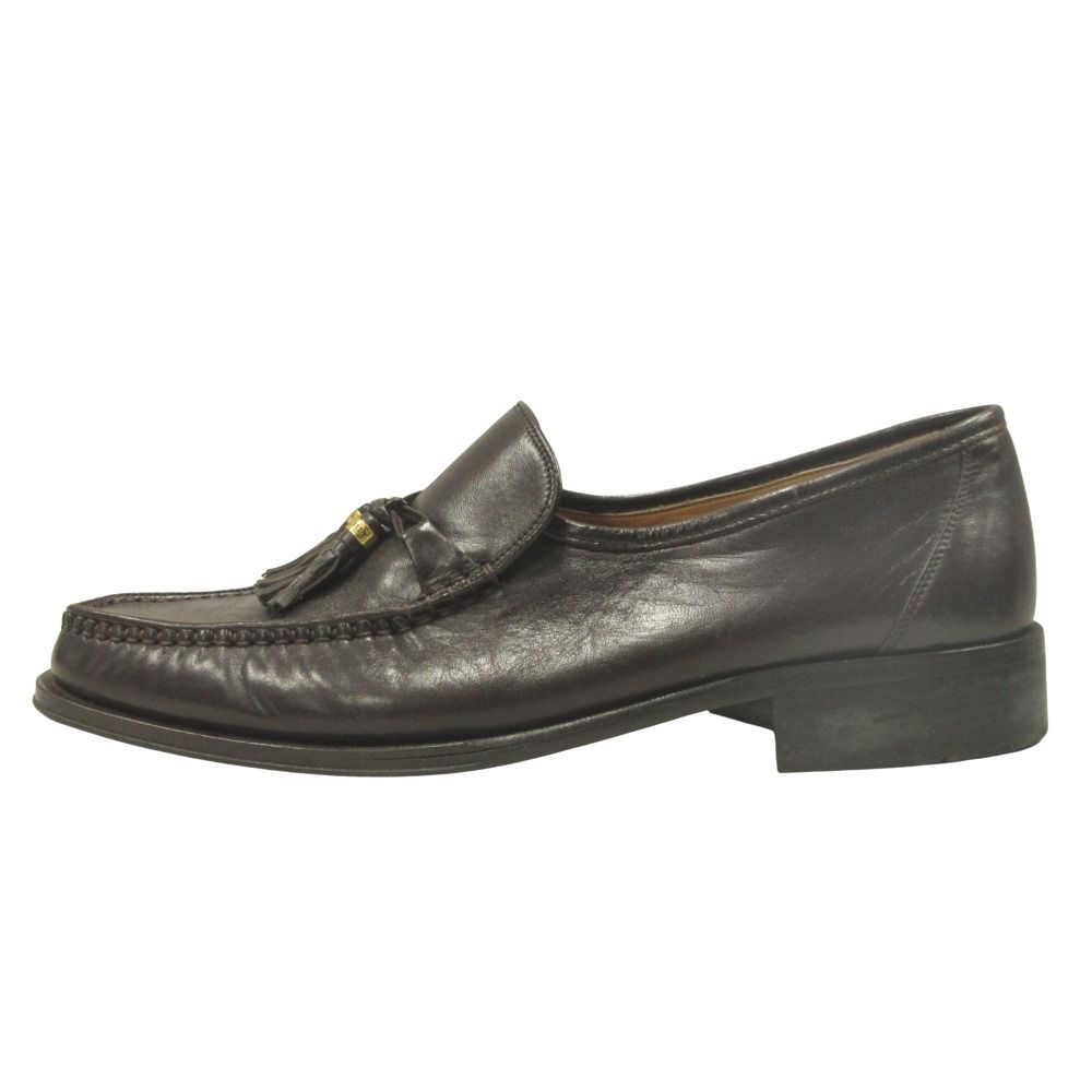 BALLY ブラックレザー ローファー タッセル付き 良品 BALLY バリー タッセル ローファー ドレス シューズ 革靴