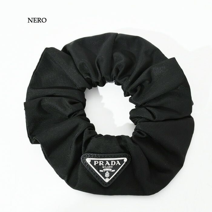 [新品未使用]PRADA ブラック ヘアゴム RE-NYLON プラダ PRADA PRADA シュシュ 1IF015 2DMI ReNylon リナイロン