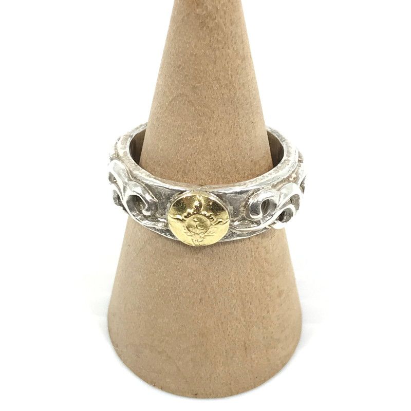 品 FIRST ARROWS ファーストアローズ K18 SILVER RING 浮き唐草彫り シルバー リング 指輪 アクセサリー 192-251014-na-07-tag