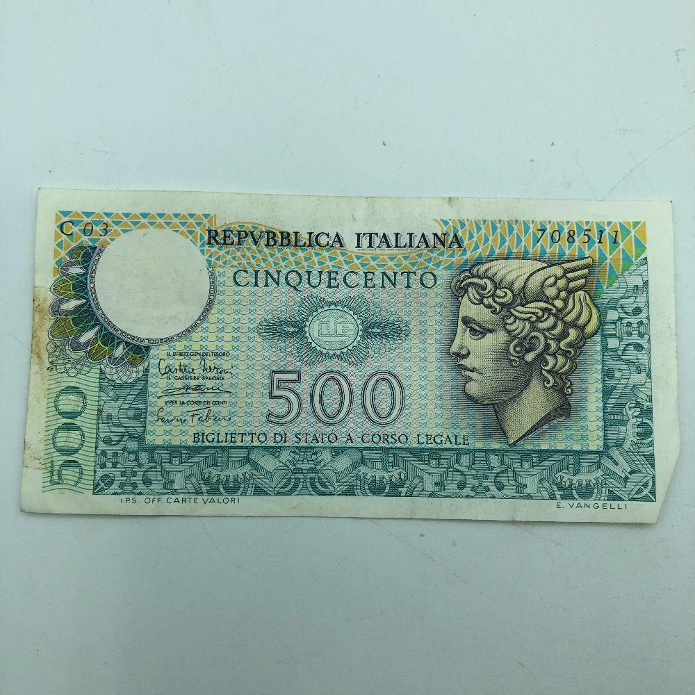 外国紙幣]10枚 イタリアリラ Lira italiana 世界のお金 印刷技術