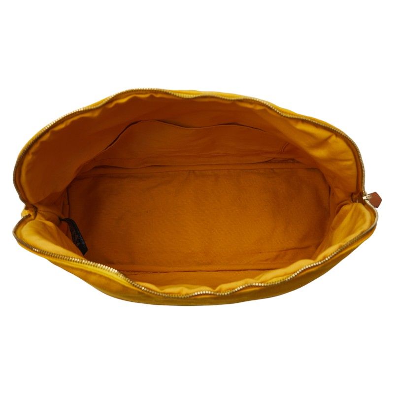 エルメス ボリードポーチ30 ポーチ 小物入れ イエロー キャンバス  