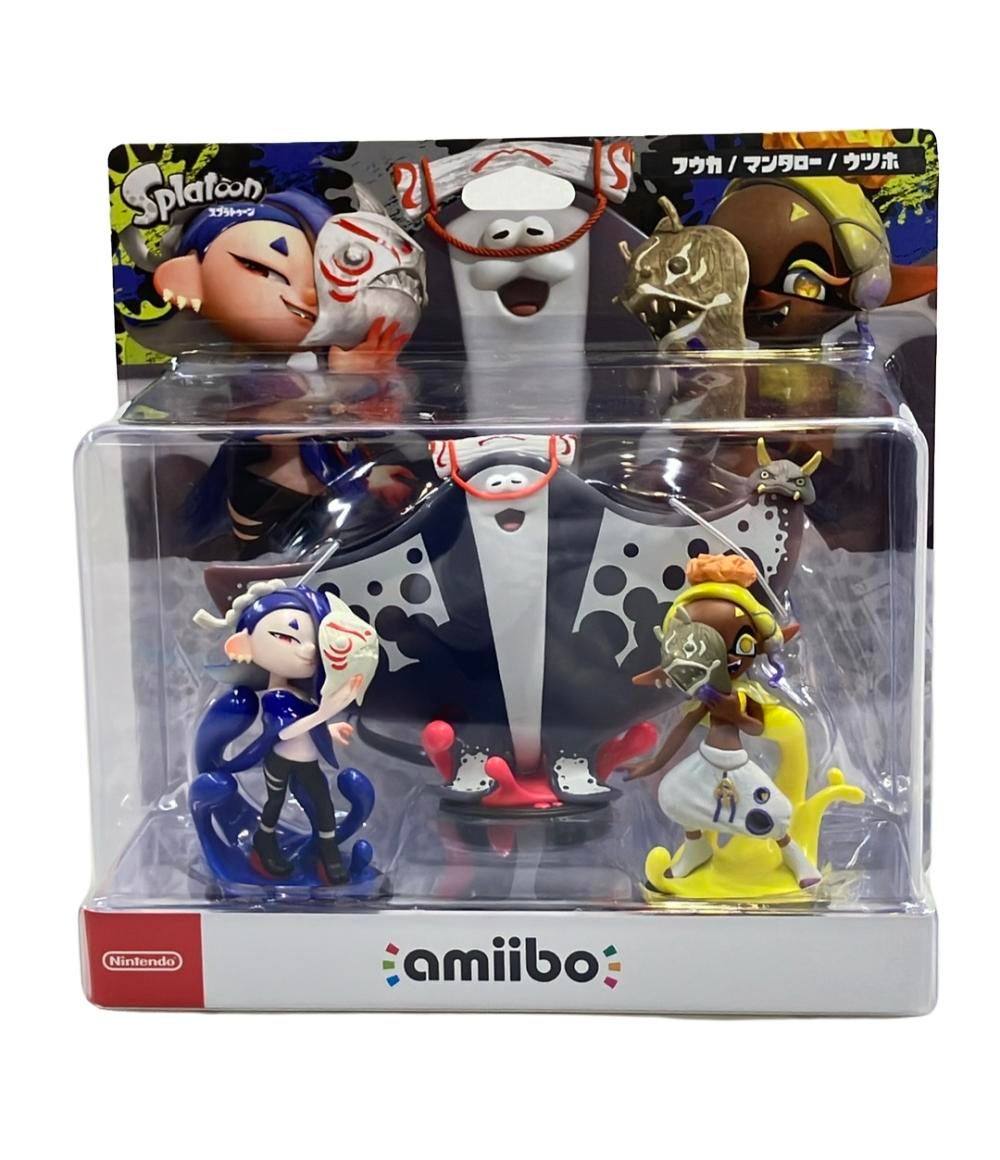 美品 スプラトゥーン 周辺機器 amiibo フウカ／ウツホ／マンタロー ニンテンドー