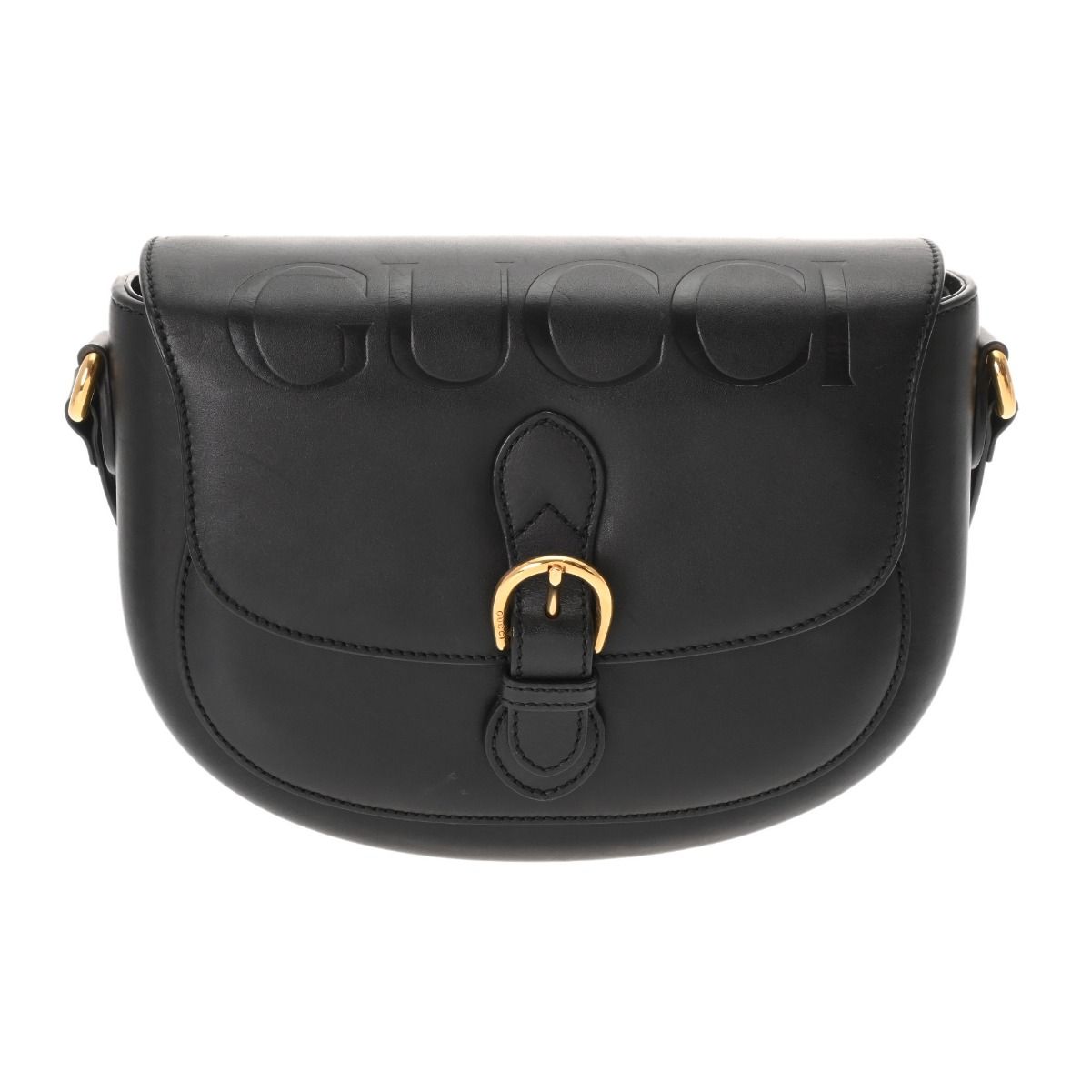 GUCCI レザー　ショルダーバッグ グッチ ショルダーバッグ ブラック 675923 レディース レザー