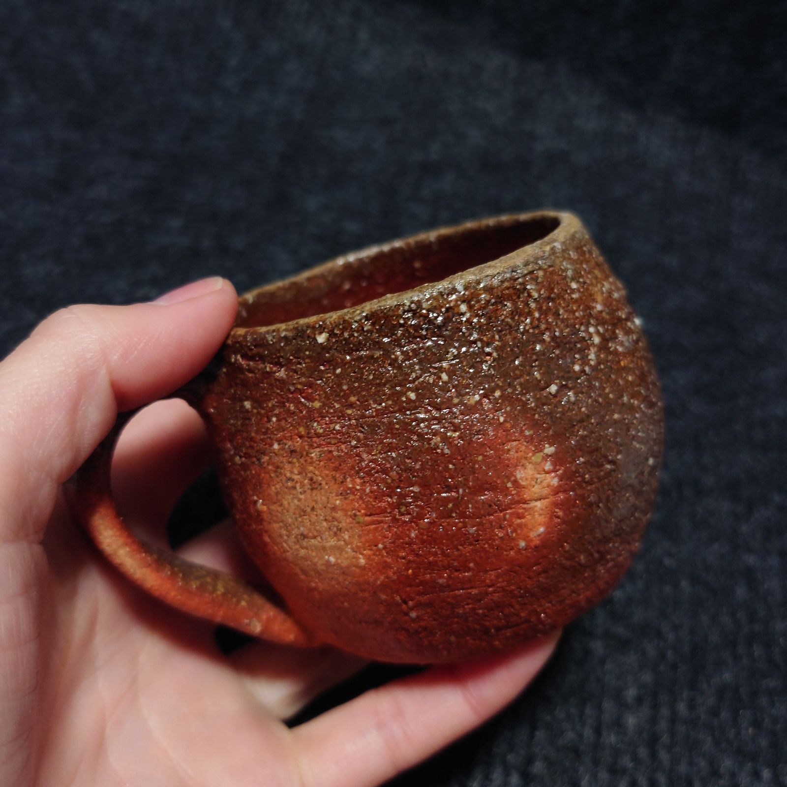【2574】カップ…備前焼 美術品・アンティーク・コレクション 【2574】カップ…備前焼