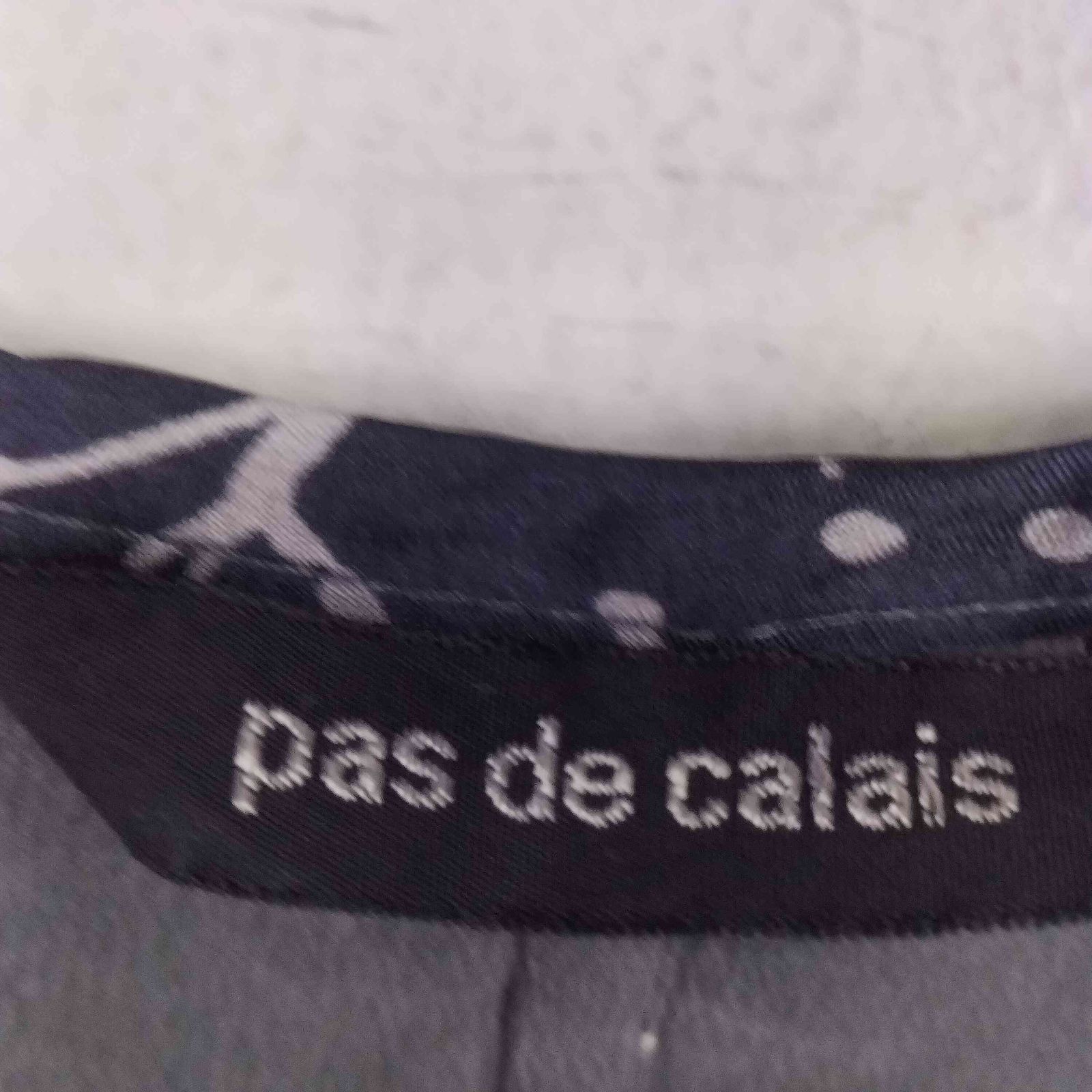 パドカレ pas de calais 転写プリント ノースリーブワンピース