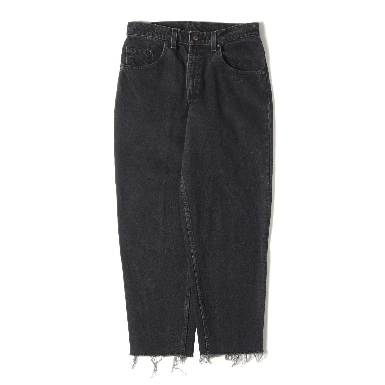 Levis リーバイス デニム パンツ サイズ:31 90s 560 後染め ブラック テーパード デニムパンツ 560-0260 USA製 ブラック 黒 60% 90年代 vintage ヴィンテージ 古着 ボトムス ジーンズ ジーパン【メンズ】