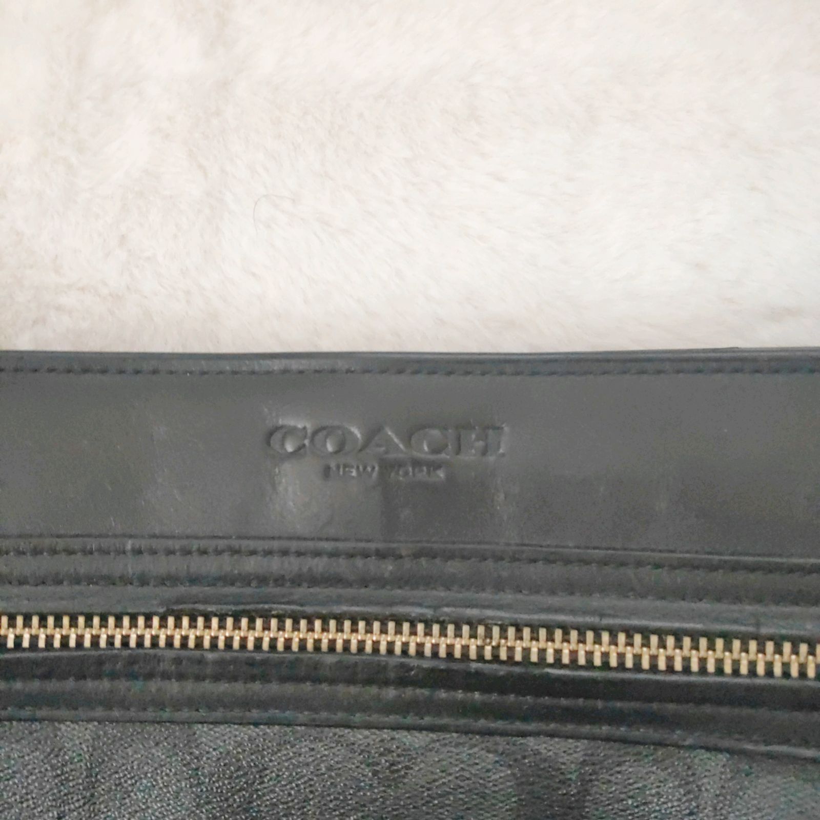 コーチ ショルダーバッグ COACH 黒 シグネチャー メンズ 斜め