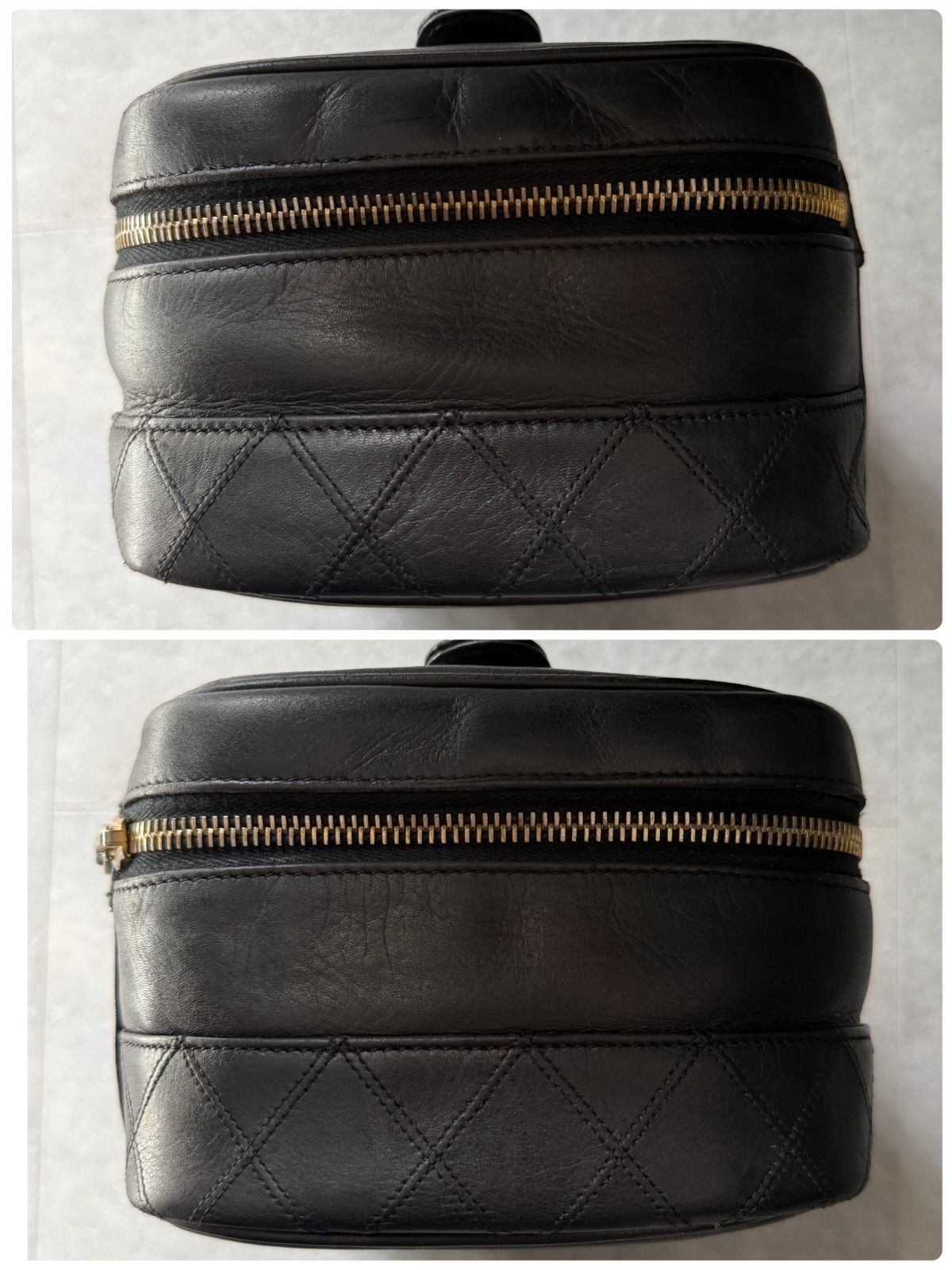 CHANEL シャネル ビコローレ バニティバック ラムスキン ハンドバック