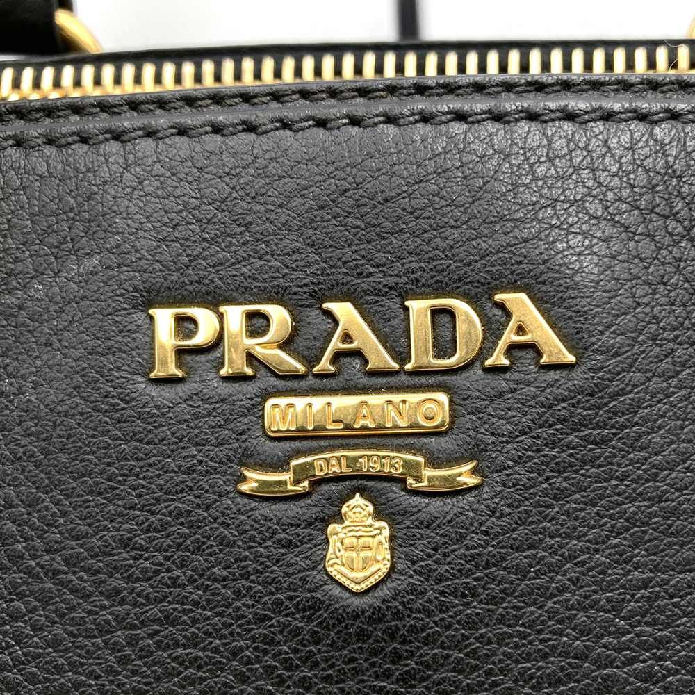 まっかさん専用PRADA プラダ　レザー ハンドバッグ 直営店☆PRADA スモール Re-Nylon xレザー トップハンドルバッグ