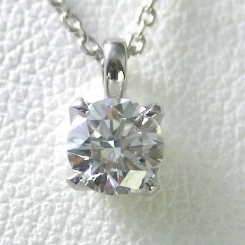 ダイヤモンド ネックレス プラチナ 一粒 0.25ct 鑑定書付 0.25ctup D 