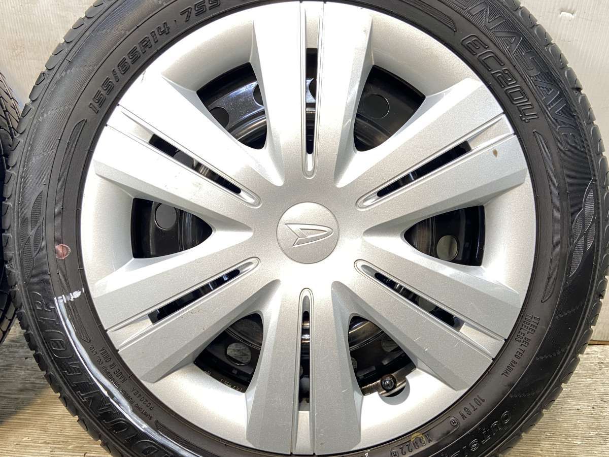 155/65R14 ダンロップ エナセーブEC204 ダイハツ純正アルミ付