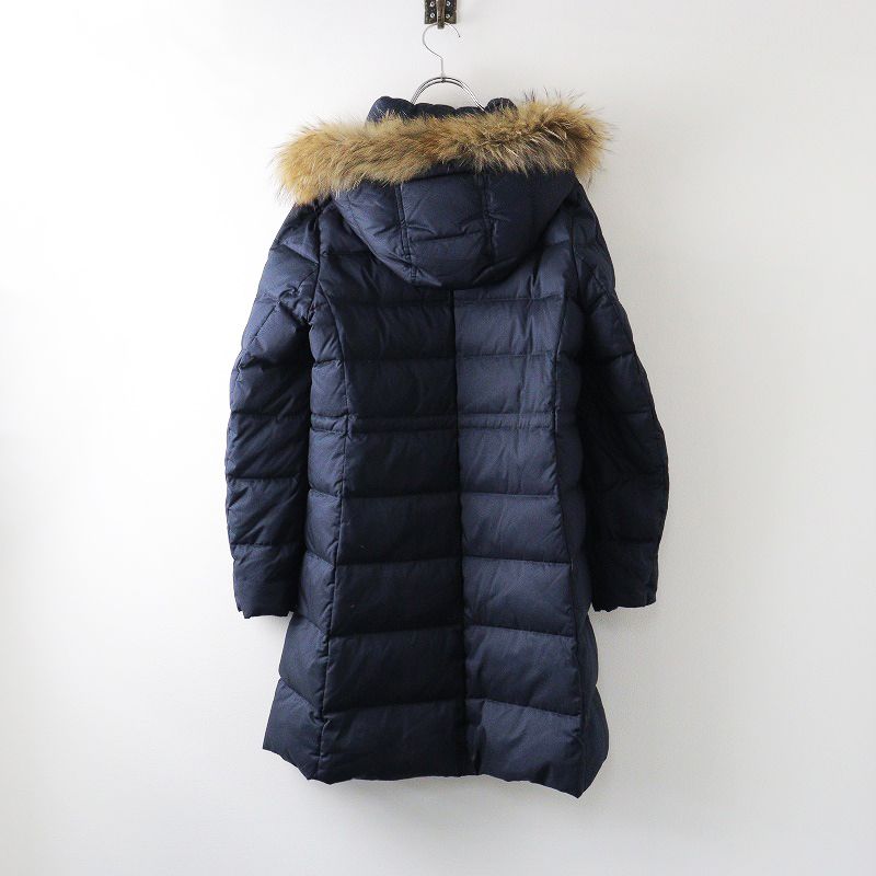 マッキントッシュ★ウールダウンコート★ラクーンファー★ネイビー★M マッキントッシュフィロソフィー MACKINTOSH PHILOSOPHY