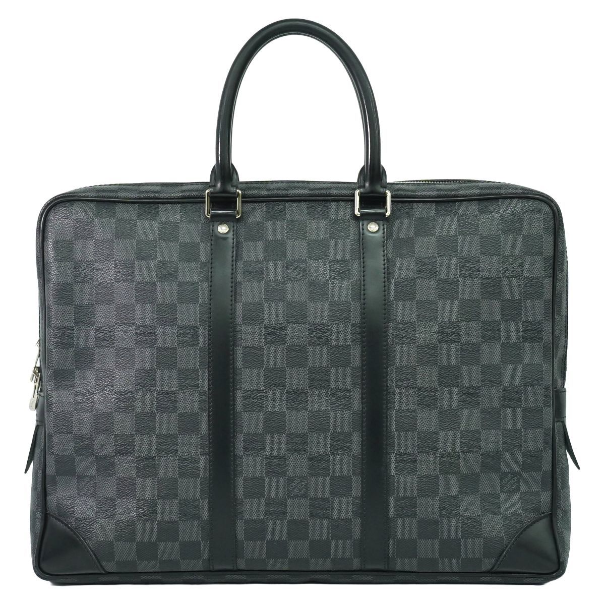 本物 ルイヴィトン LOUIS VUITTON LV ポルトドキュマンヴォワヤージュ ダミエ グラフィット ビジネスバッグ ブラック N41125 ビトン バッグ フォロー割
