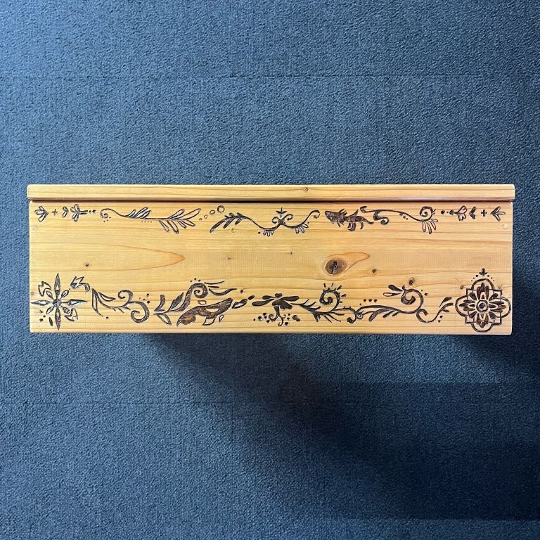 ボックス付き NV13ボックス用木枠 ウッドバーニング装飾 一点もの メダカ水槽 WWW_GEBZETESISAT_COM_TR