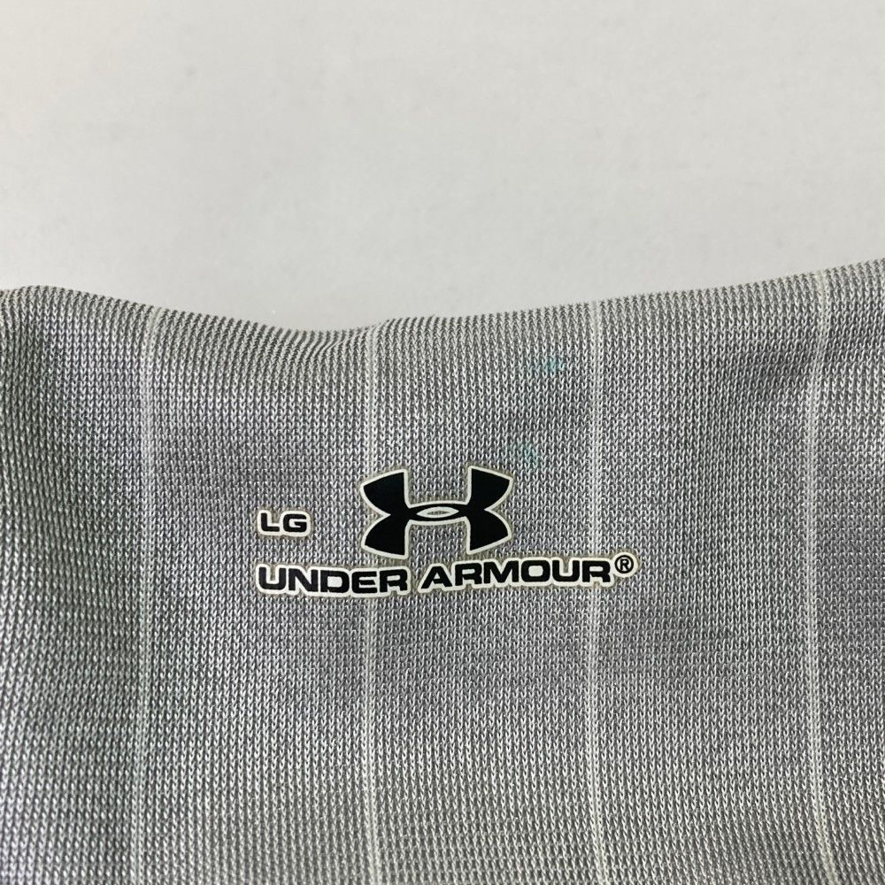 サイズ：LG UNDER ARMOUR アンダーアーマー MGF3244 ハーフジップ 蓄熱 長袖ブルゾン  グレー系 [240101199779] ゴルフウェア メンズ ストスト