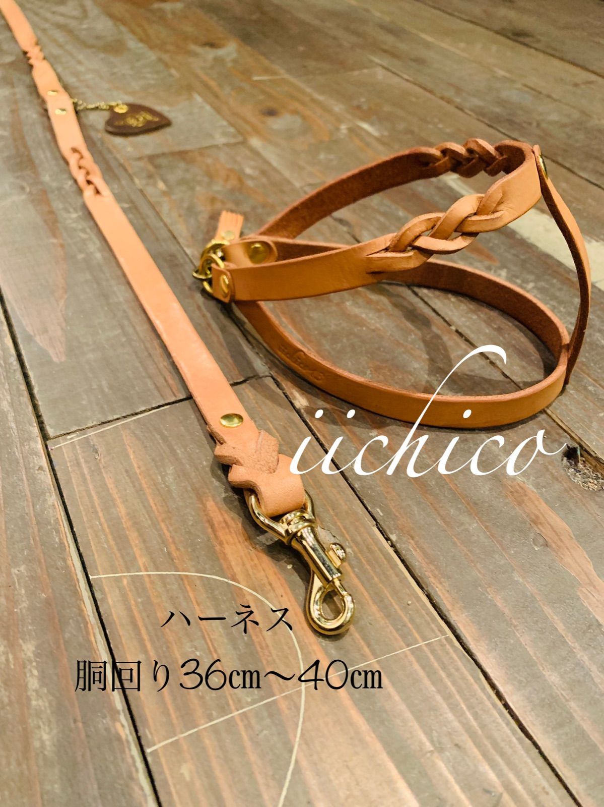 リード＆ハーネス2点セット‼️ RED＆ヌメ 【公式通販】