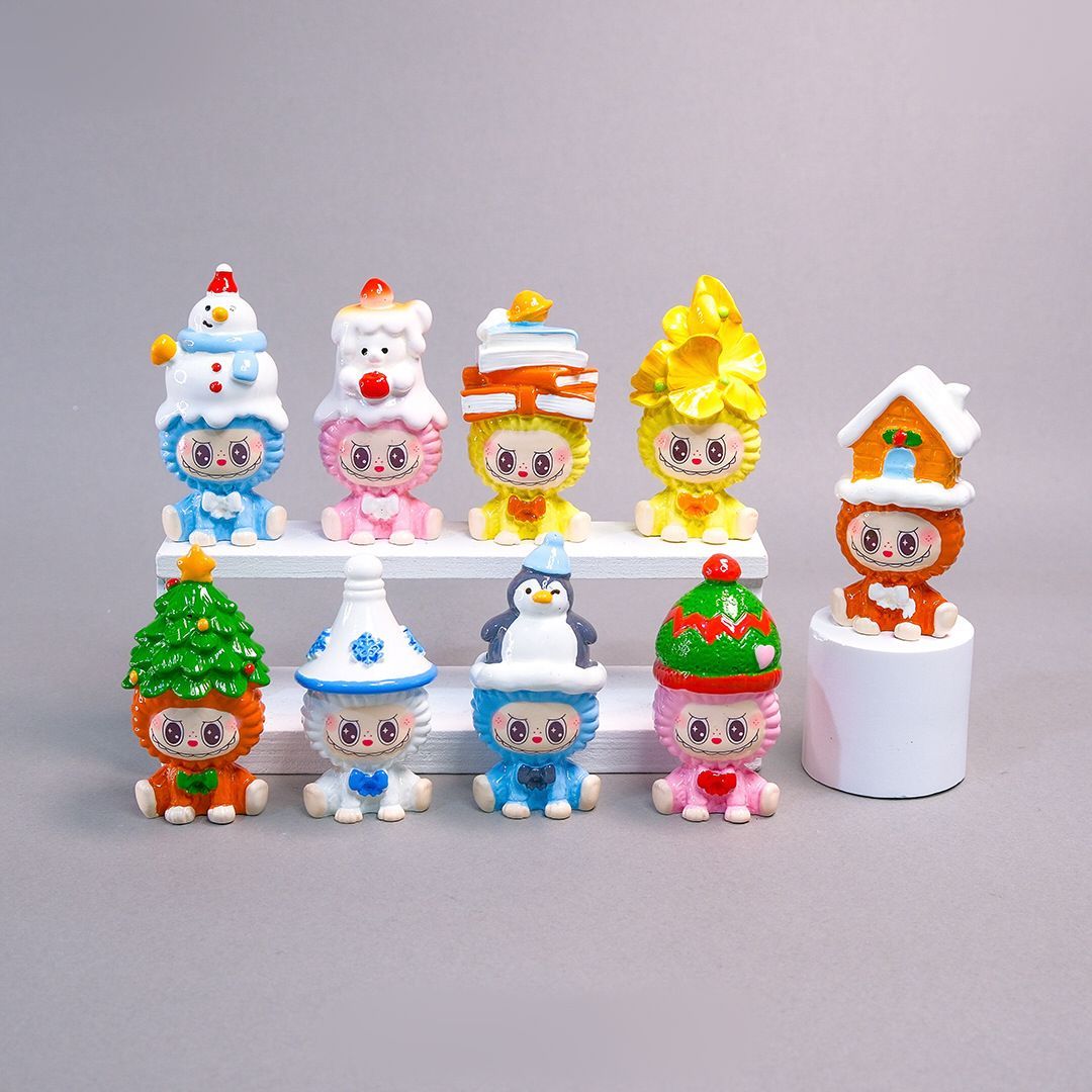 ラブブ風 9点セット オブジェ 置物 工芸品 インテリア