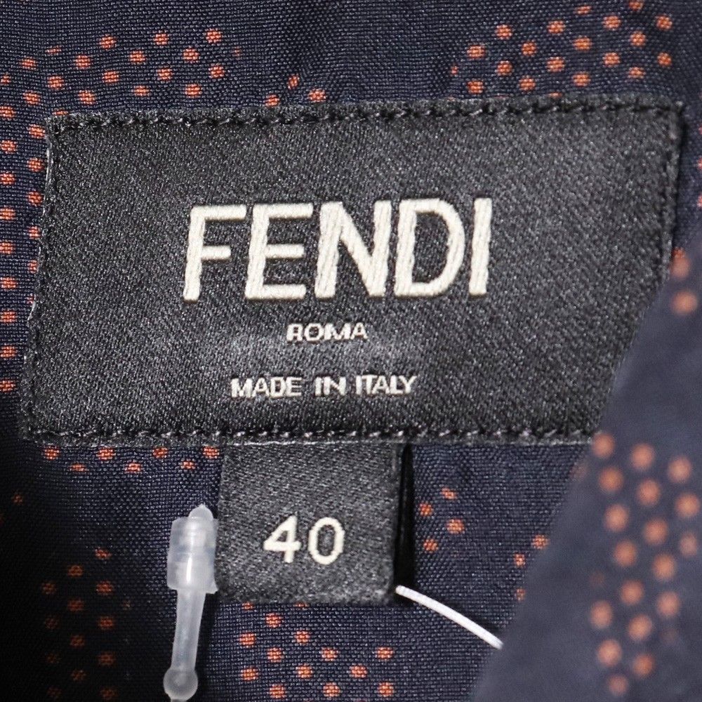 【シルク混】フェンディ　FENDI ズッカ柄　ロゴ　タイトスカート　膝丈　40 シルク混】フェンディ FENDI ズッカ柄 ロゴ タイトスカート 膝丈 40